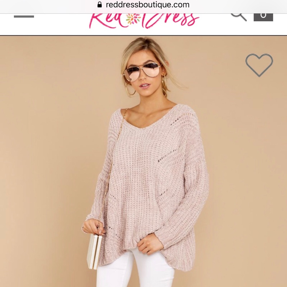 Blush pink oversized sweater